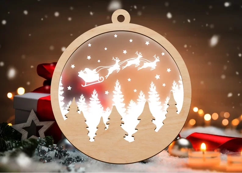 Santa Tree Ornament - Image 1