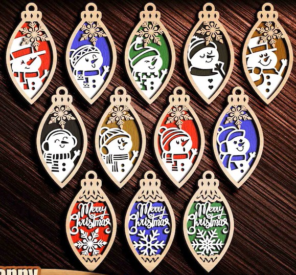 12 Set Snowman - Image 1